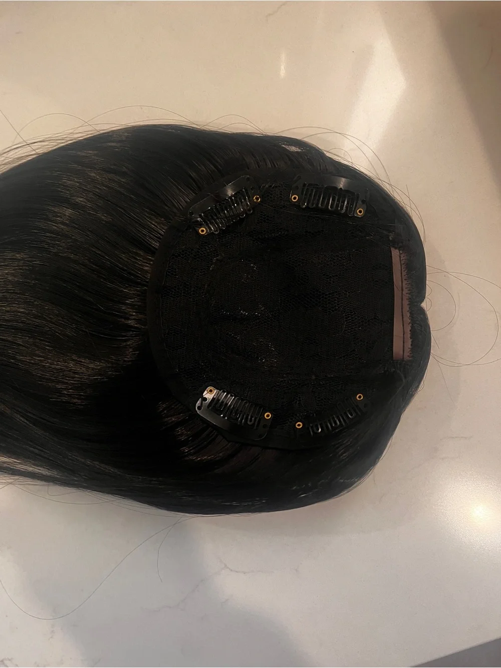 Long Wavy Black/brown Women's new synthetic hair topper